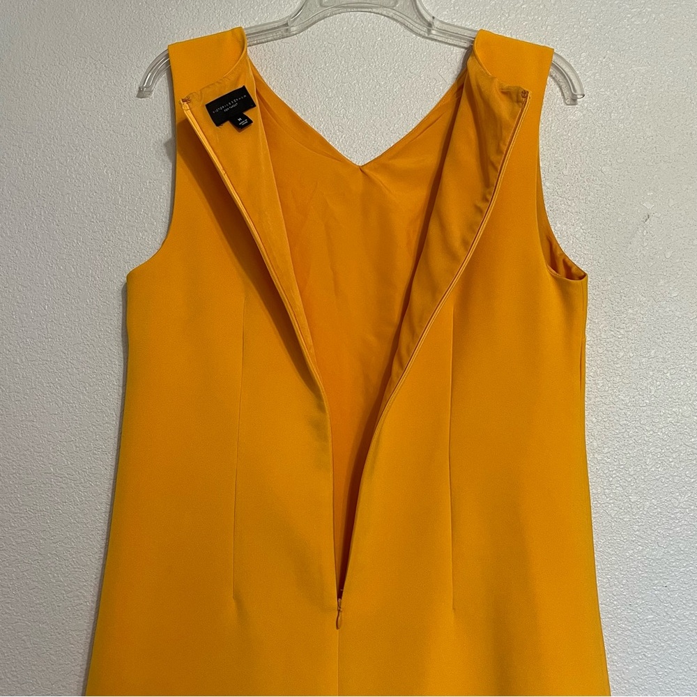VICTORIA BECKHAM for Target Sleeveless Shift Dress Marigold Yellow Size Medium - Picture 7 of 13